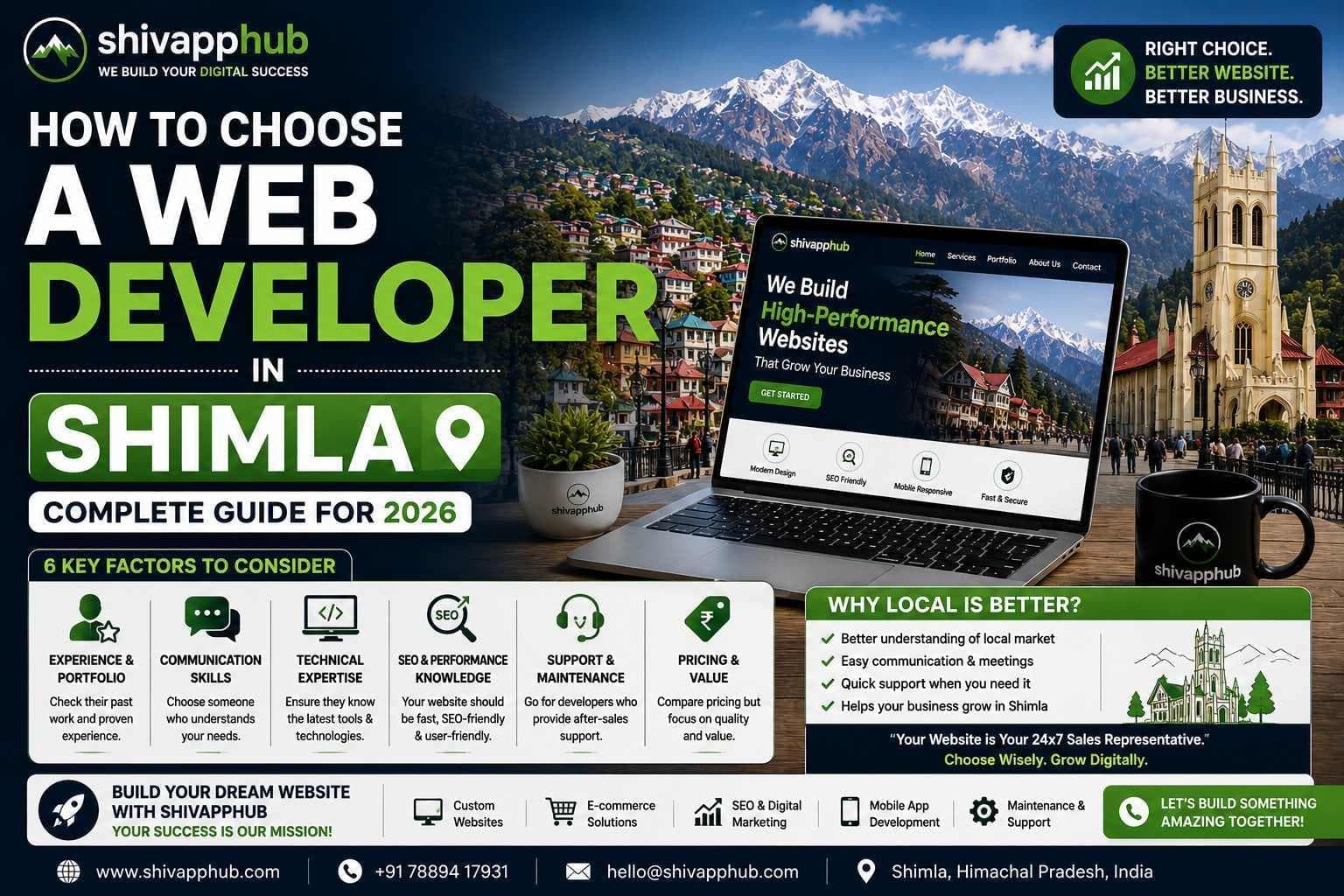 How to Choose the Right Web Developer in Shimla (2026 Guide)