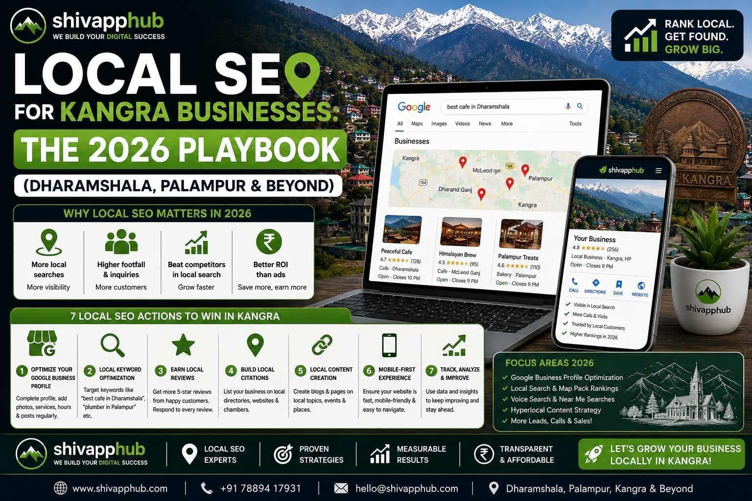 Local SEO for Kangra Businesses: The 2026 Playbook (Dharamshala, Palampur & Beyond)