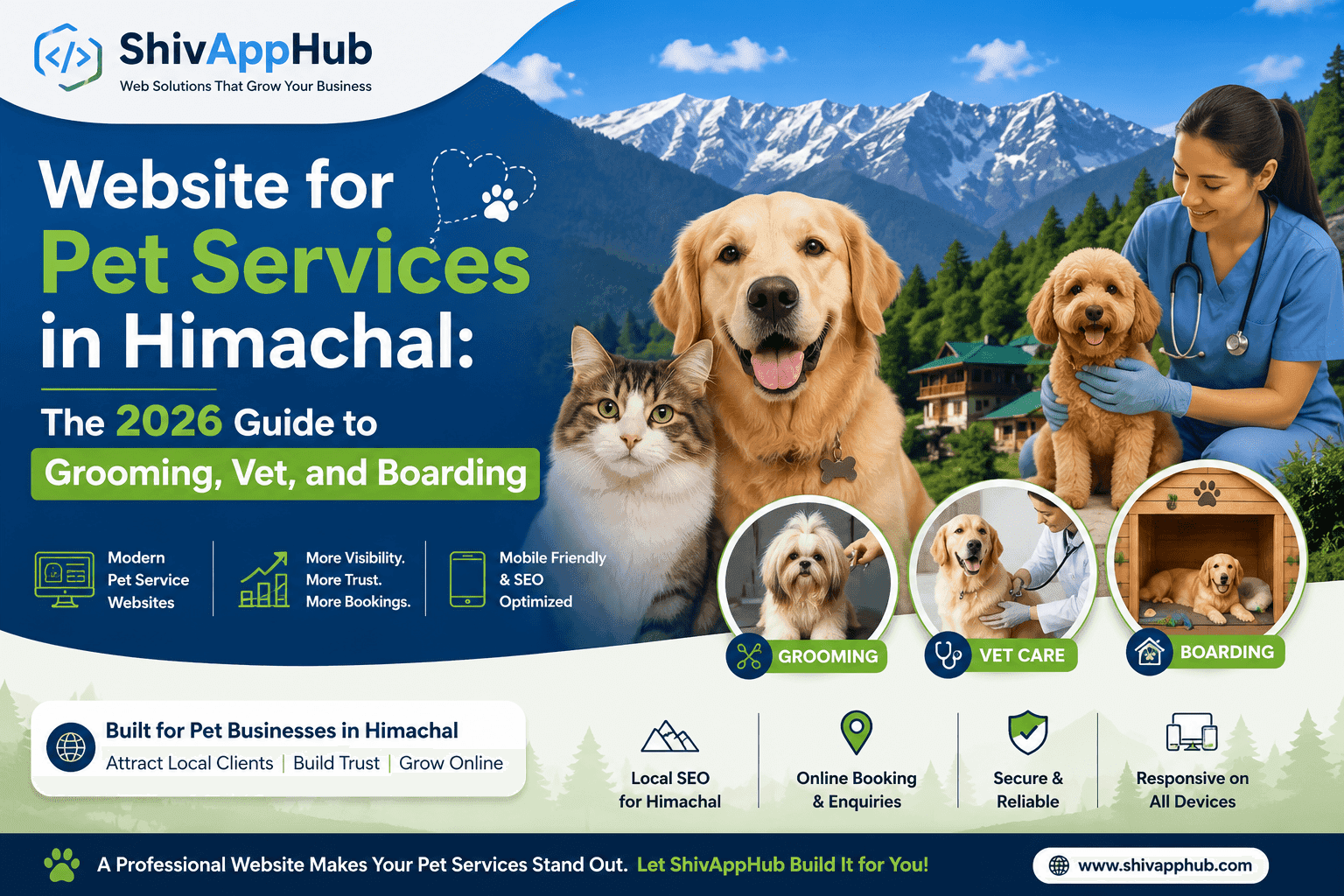 Website for Pet Services in Himachal: The 2026 Guide to Grooming, Vet, and Boarding