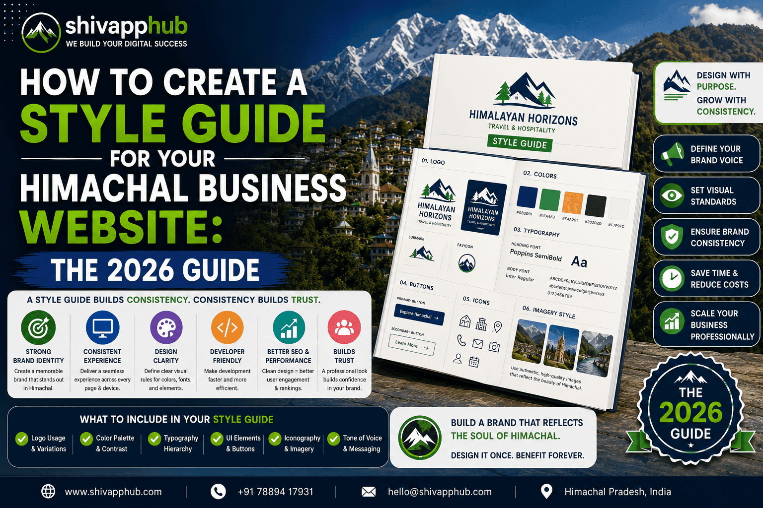 How to Create a Style Guide for Your Himachal Business Website: The 2026 Guide