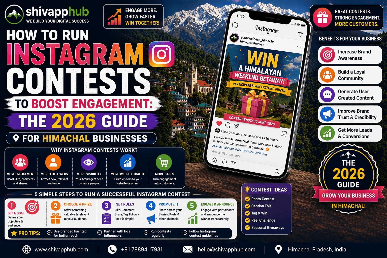 How to Run Instagram Contests to Boost Engagement: The 2026 Guide for Himachal Businesses