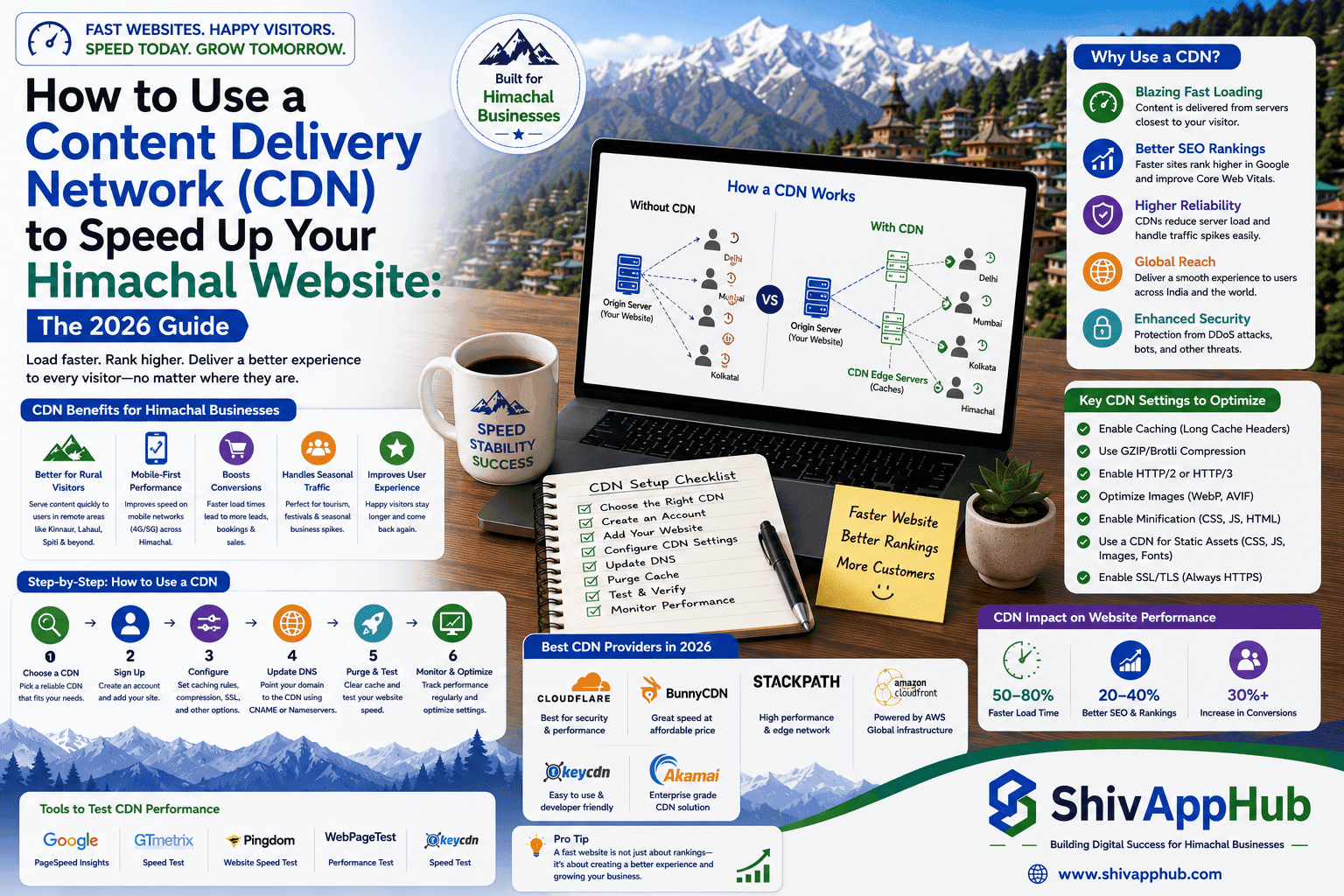 How to Use a Content Delivery Network (CDN) to Speed Up Your Himachal Website: The 2026 Guide