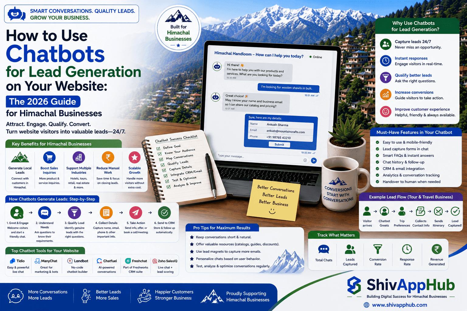 How to Use Chatbots for Lead Generation on Your Website: The 2026 Guide for Himachal Businesses
