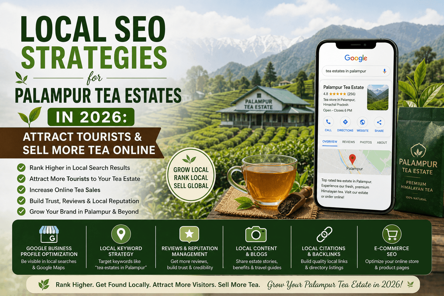 Local SEO Strategies for Palampur Tea Estates in 2026: Attract Tourists & Sell More Tea Online